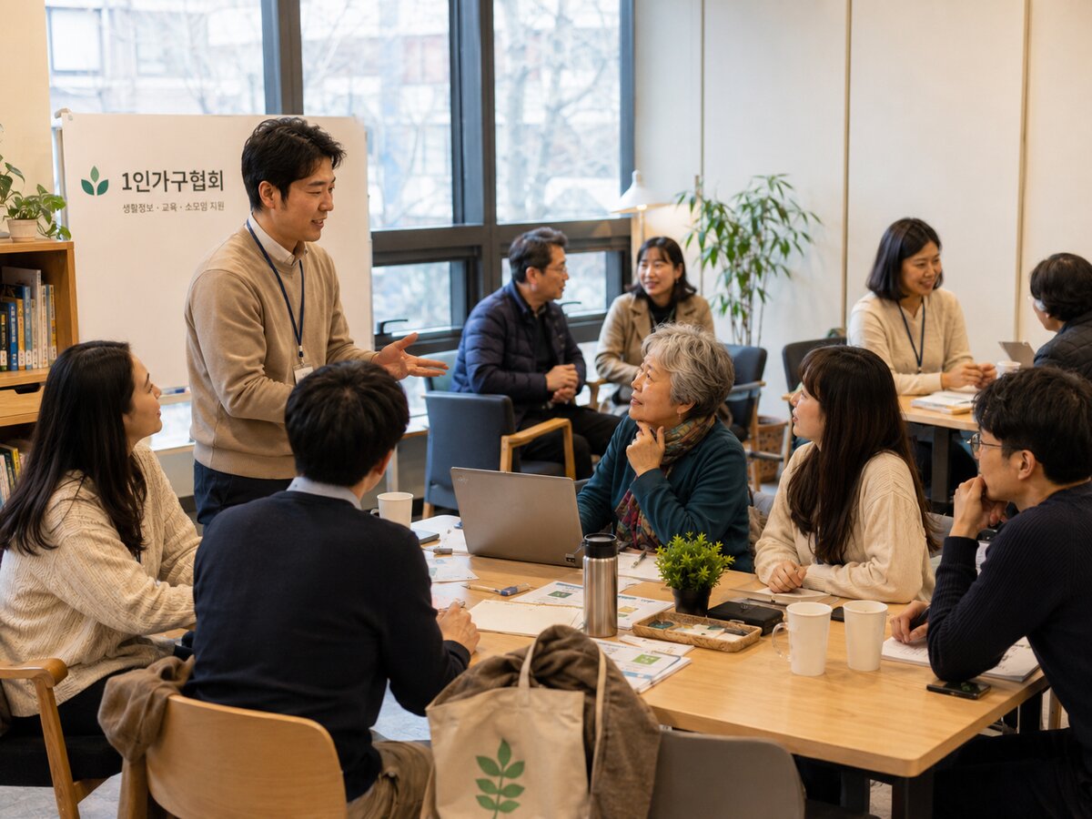 1인가구협회 회원 소모임·교육 활동 현장